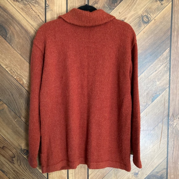 100% Alpaca ALPACA CONNECTION Zip Pocket Cardigan Sweater Jacket - Picture 8 of 12